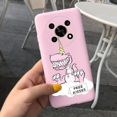 За Huawei Honor X9 5G Калъф ANY-NX1 Cute Panda Alien Cartoon Cover Мек силиконов калъф за телефон за Honor X9 X 9 HonorX9 Capa Bumper