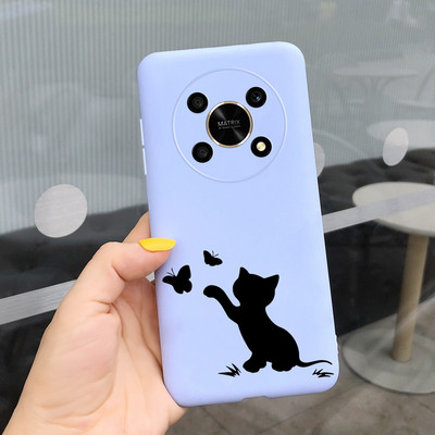 За Huawei Honor X9 5G Калъф ANY-NX1 Cute Panda Alien Cartoon Cover Мек силиконов калъф за телефон за Honor X9 X 9 HonorX9 Capa Bumper