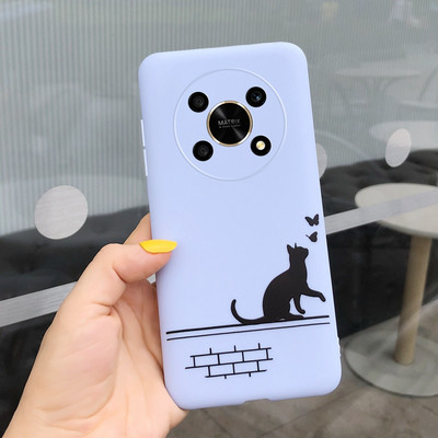За Huawei Honor X9 5G Калъф ANY-NX1 Cute Panda Alien Cartoon Cover Мек силиконов калъф за телефон за Honor X9 X 9 HonorX9 Capa Bumper
