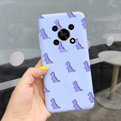 За Huawei Honor X9 5G Калъф ANY-NX1 Cute Panda Alien Cartoon Cover Мек силиконов калъф за телефон за Honor X9 X 9 HonorX9 Capa Bumper