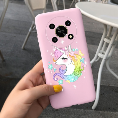 За Huawei Honor X9 5G Калъф ANY-NX1 Cute Panda Alien Cartoon Cover Мек силиконов калъф за телефон за Honor X9 X 9 HonorX9 Capa Bumper