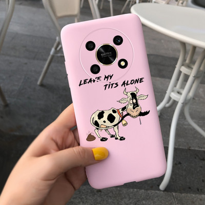 За Huawei Honor X9 5G Калъф ANY-NX1 Cute Panda Alien Cartoon Cover Мек силиконов калъф за телефон за Honor X9 X 9 HonorX9 Capa Bumper