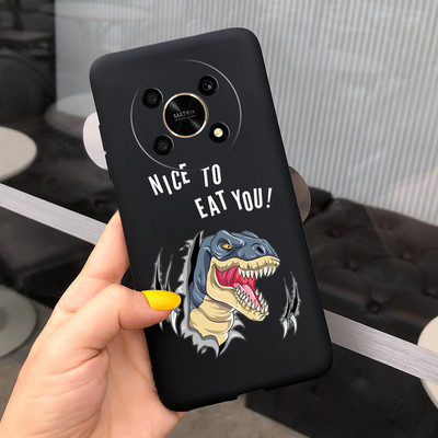 За Huawei Honor X9 5G Калъф ANY-NX1 Cute Panda Alien Cartoon Cover Мек силиконов калъф за телефон за Honor X9 X 9 HonorX9 Capa Bumper