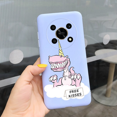За Huawei Honor X9 5G Калъф ANY-NX1 Cute Panda Alien Cartoon Cover Мек силиконов калъф за телефон за Honor X9 X 9 HonorX9 Capa Bumper