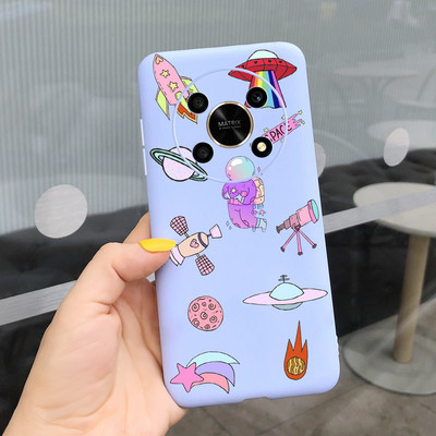 За Huawei Honor X9 5G Калъф ANY-NX1 Cute Panda Alien Cartoon Cover Мек силиконов калъф за телефон за Honor X9 X 9 HonorX9 Capa Bumper