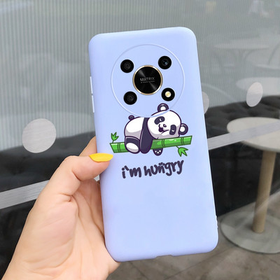 За Huawei Honor X9 5G Калъф ANY-NX1 Cute Panda Alien Cartoon Cover Мек силиконов калъф за телефон за Honor X9 X 9 HonorX9 Capa Bumper