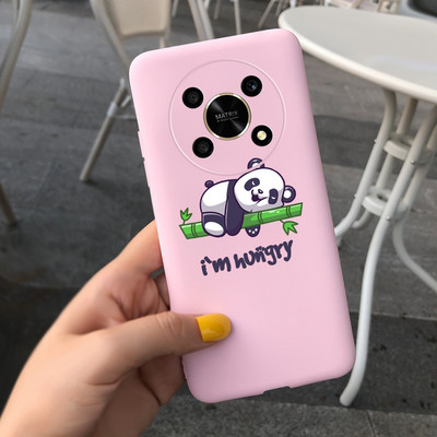 За Huawei Honor X9 5G Калъф ANY-NX1 Cute Panda Alien Cartoon Cover Мек силиконов калъф за телефон за Honor X9 X 9 HonorX9 Capa Bumper