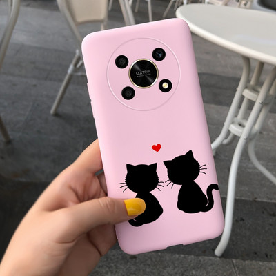 За Huawei Honor X9 5G Калъф ANY-NX1 Cute Panda Alien Cartoon Cover Мек силиконов калъф за телефон за Honor X9 X 9 HonorX9 Capa Bumper