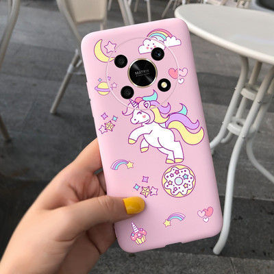 За Huawei Honor X9 5G Калъф ANY-NX1 Cute Panda Alien Cartoon Cover Мек силиконов калъф за телефон за Honor X9 X 9 HonorX9 Capa Bumper