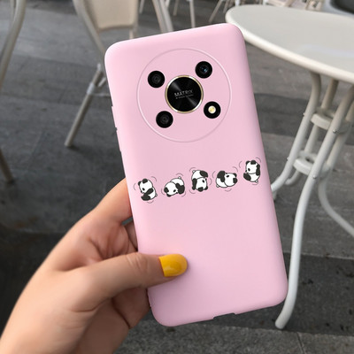 За Huawei Honor X9 5G Калъф ANY-NX1 Cute Panda Alien Cartoon Cover Мек силиконов калъф за телефон за Honor X9 X 9 HonorX9 Capa Bumper