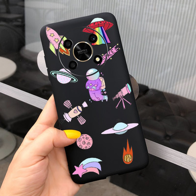 За Huawei Honor X9 5G Калъф ANY-NX1 Cute Panda Alien Cartoon Cover Мек силиконов калъф за телефон за Honor X9 X 9 HonorX9 Capa Bumper