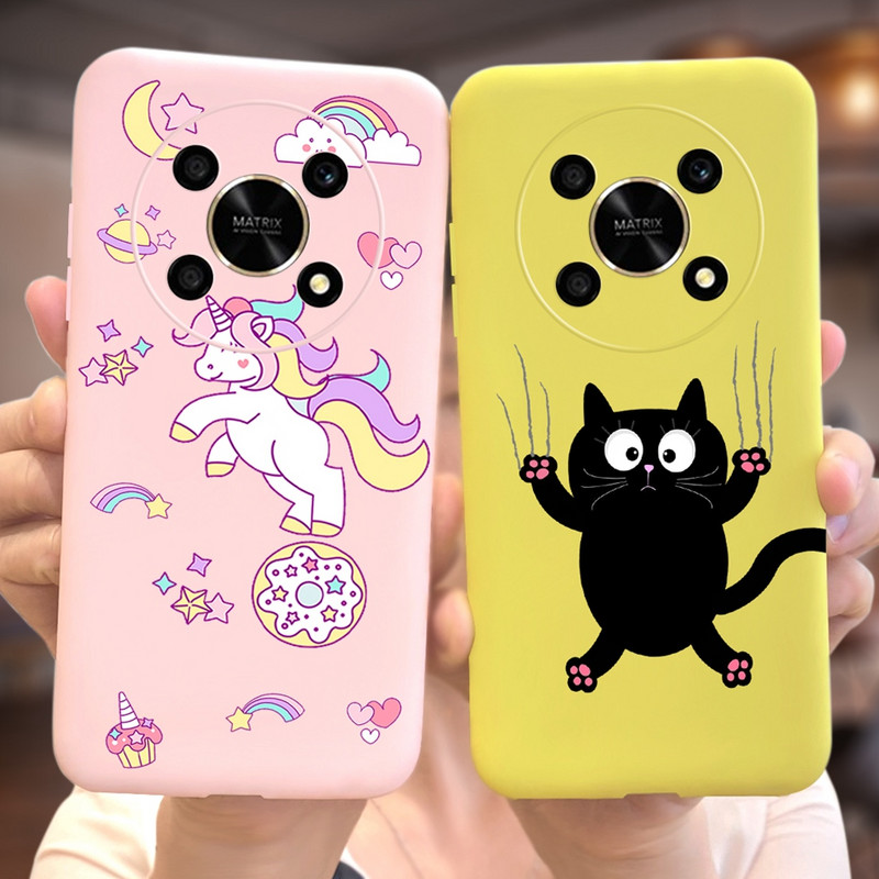 Για Huawei Honor X9 5G Θήκη ANY-NX1 Cute Panda Alien Cartoon Cover Θήκη τηλεφώνου σιλικόνης για Honor X9 X 9 HonorX9 Capa Bumper