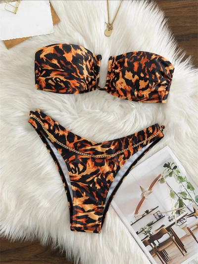 Dvodijelni bikini brazilski ženski kupaći kostim za 2023., modni ljetni kupaći kostim za odmor na plaži