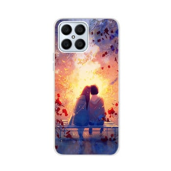 Honor X8 Case 2022 Сладко рисувано покритие за Huawei Honor X8 X 8 HonorX8 TFY-LX1 TFY-LX2 Мек силиконов калъф за Honor 8X Max Bumper