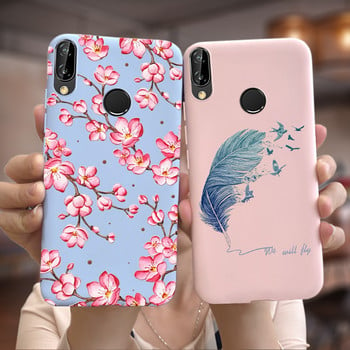 За калъф Huawei P20 Lite Nova3E Сладки меки тънки калъфи с рисувани бонбони за Huawei Nova 3E P20Lite заден капак 5,84\