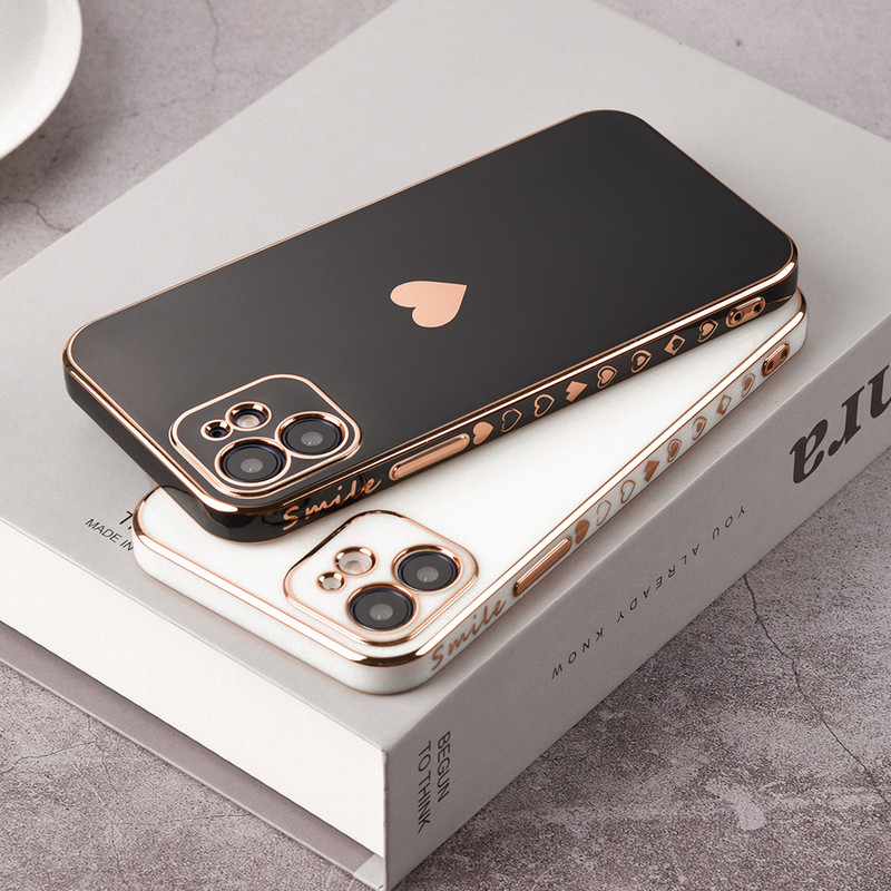 Luksuzna telefonska torbica za zaštitu objektiva od čvrstog sloja za iPhone 12 Pro Max 11 Pro Max X XR XS Max 7 8 6 Plus SE 2020 mekana TPU maska