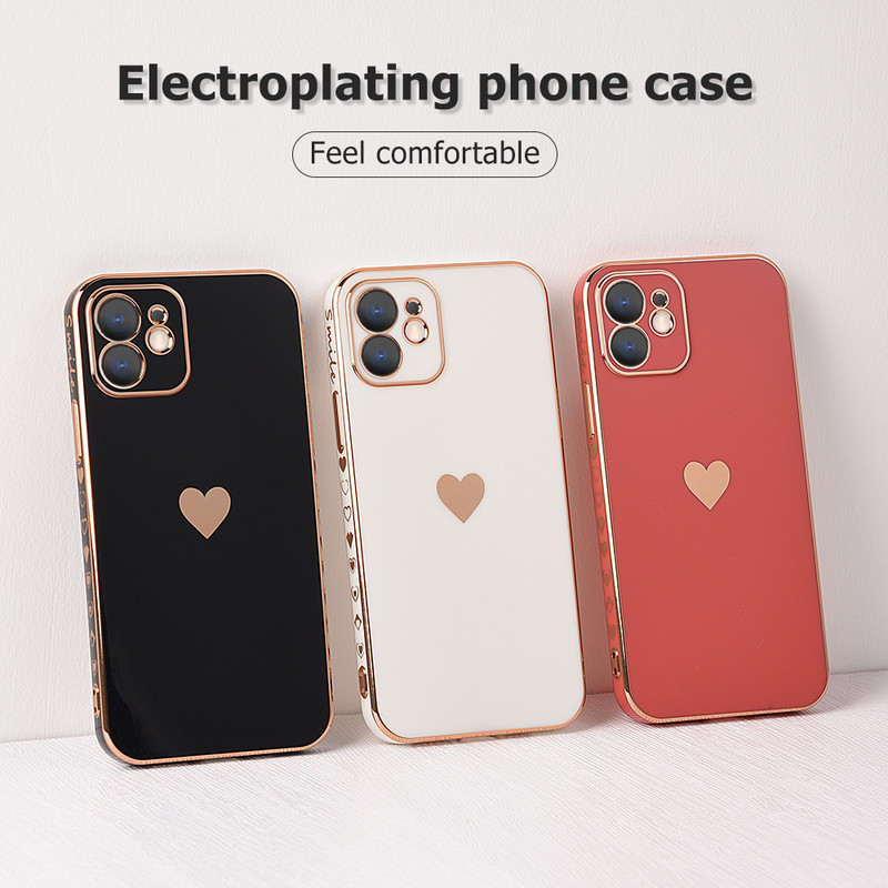 Luksuzna telefonska torbica za zaštitu objektiva od čvrstog sloja za iPhone 12 Pro Max 11 Pro Max X XR XS Max 7 8 6 Plus SE 2020 mekana TPU maska