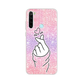 За Xiaomi Redmi Note 8 2021 Case Nova 8T Сладко модно рисувано покритие за Xiaomi Redmi Note 8 8T Note8 Pro Калъфи Fundas Меки чанти