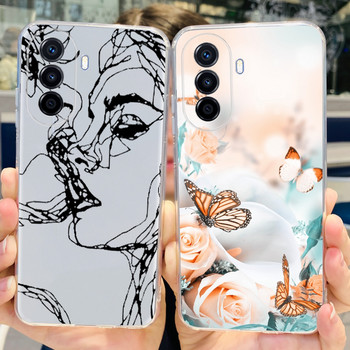 За Huawei Nova Y70 Plus Case MGA-LX9 Нов моден рисуван калъф Мек тънък калъф за телефон за Huawei Nova Y70 Y 70 NovaY70 Coque Capa