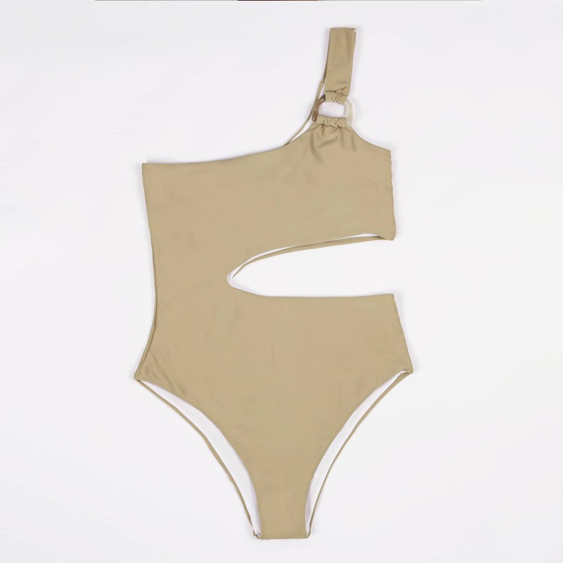 Peachtan Moteriškas maudymosi kostiumėlis su vienu pečiu Seksualus vientisas vientisas kostiumas Aukšto kirpimo monokini Tuščiaviduriai maudymosi kostiumėliai moteriški Maudymosi kostiumėlis Bodinis