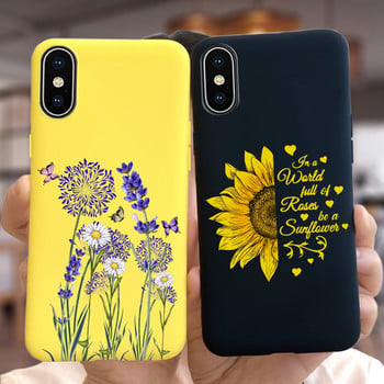 За Apple iPhone X Калъф iPhone XR XS Max Cover Стилен мек силиконов калъф с рисувани бонбони за iPhone XS Max iPhoneX XR Shell