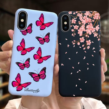 За Apple iPhone X Калъф iPhone XR XS Max Cover Стилен мек силиконов калъф с рисувани бонбони за iPhone XS Max iPhoneX XR Shell