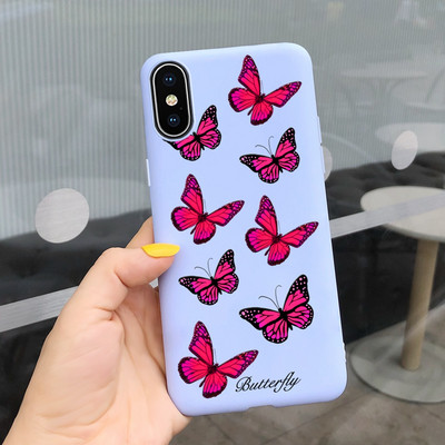 За Apple iPhone X Калъф iPhone XR XS Max Cover Стилен мек силиконов калъф с рисувани бонбони за iPhone XS Max iPhoneX XR Shell