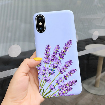 За Apple iPhone X Калъф iPhone XR XS Max Cover Стилен мек силиконов калъф с рисувани бонбони за iPhone XS Max iPhoneX XR Shell