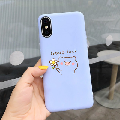 За Apple iPhone X Калъф iPhone XR XS Max Cover Стилен мек силиконов калъф с рисувани бонбони за iPhone XS Max iPhoneX XR Shell