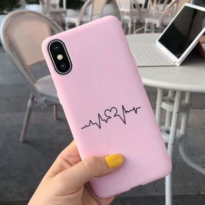 За Apple iPhone X Калъф iPhone XR XS Max Cover Стилен мек силиконов калъф с рисувани бонбони за iPhone XS Max iPhoneX XR Shell