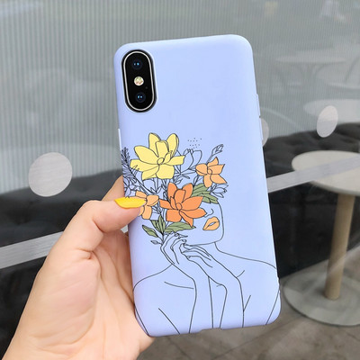За Apple iPhone X Калъф iPhone XR XS Max Cover Стилен мек силиконов калъф с рисувани бонбони за iPhone XS Max iPhoneX XR Shell