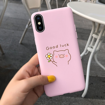 За Apple iPhone X Калъф iPhone XR XS Max Cover Стилен мек силиконов калъф с рисувани бонбони за iPhone XS Max iPhoneX XR Shell