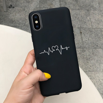 За Apple iPhone X Калъф iPhone XR XS Max Cover Стилен мек силиконов калъф с рисувани бонбони за iPhone XS Max iPhoneX XR Shell
