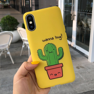 За Apple iPhone X Калъф iPhone XR XS Max Cover Стилен мек силиконов калъф с рисувани бонбони за iPhone XS Max iPhoneX XR Shell