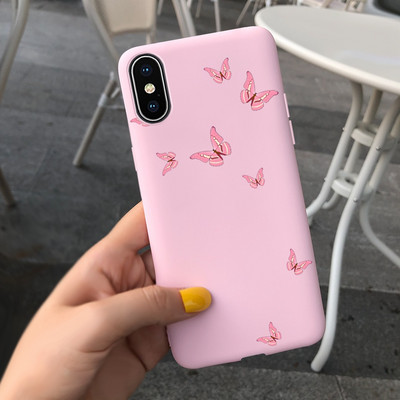 За Apple iPhone X Калъф iPhone XR XS Max Cover Стилен мек силиконов калъф с рисувани бонбони за iPhone XS Max iPhoneX XR Shell
