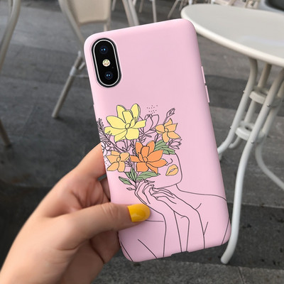 За Apple iPhone X Калъф iPhone XR XS Max Cover Стилен мек силиконов калъф с рисувани бонбони за iPhone XS Max iPhoneX XR Shell