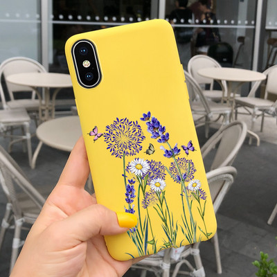 За Apple iPhone X Калъф iPhone XR XS Max Cover Стилен мек силиконов калъф с рисувани бонбони за iPhone XS Max iPhoneX XR Shell