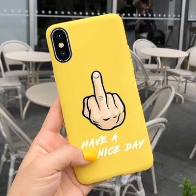 За Apple iPhone X Калъф iPhone XR XS Max Cover Стилен мек силиконов калъф с рисувани бонбони за iPhone XS Max iPhoneX XR Shell