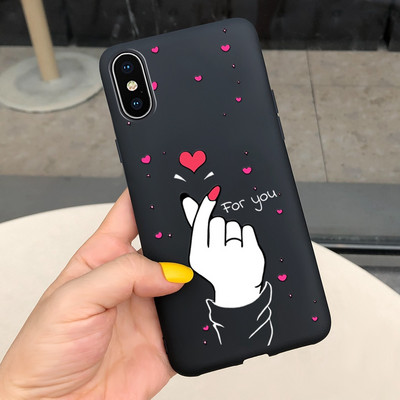 За Apple iPhone X Калъф iPhone XR XS Max Cover Стилен мек силиконов калъф с рисувани бонбони за iPhone XS Max iPhoneX XR Shell
