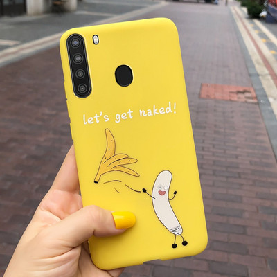 Za Samsung Galaxy A21 Case SM-A215U Soft Slim TPU Fundas Crtani omot za Samsung A21 A 21 A215U telefonske futrole otporan na udarce Branik