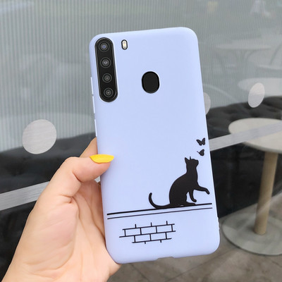 Za Samsung Galaxy A21 Case SM-A215U Soft Slim TPU Fundas Crtani omot za Samsung A21 A 21 A215U telefonske futrole otporan na udarce Branik