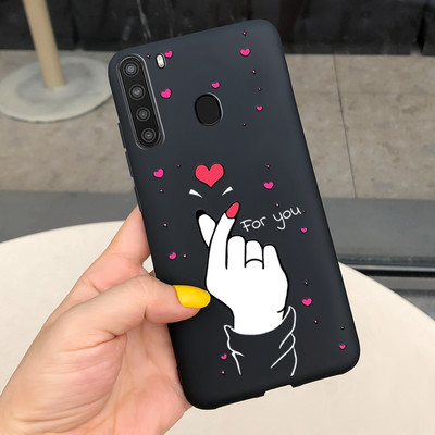 Za Samsung Galaxy A21 Case SM-A215U Soft Slim TPU Fundas Crtani omot za Samsung A21 A 21 A215U telefonske futrole otporan na udarce Branik