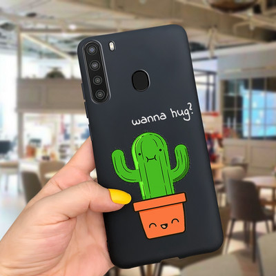 Za Samsung Galaxy A21 Case SM-A215U Soft Slim TPU Fundas Crtani omot za Samsung A21 A 21 A215U telefonske futrole otporan na udarce Branik