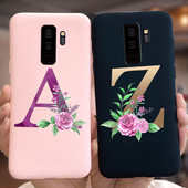 За калъф за Samsung Galaxy S9 Plus Cute Letters Cover Мек силиконов калъф за телефон за Samsung S9 S9+ Galaxy S 9 Заден капак Пълна броня