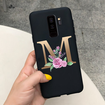 За калъф за Samsung Galaxy S9 Plus Cute Letters Cover Мек силиконов калъф за телефон за Samsung S9 S9+ Galaxy S 9 Заден капак Пълна броня