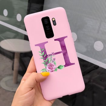 За калъф за Samsung Galaxy S9 Plus Cute Letters Cover Мек силиконов калъф за телефон за Samsung S9 S9+ Galaxy S 9 Заден капак Пълна броня