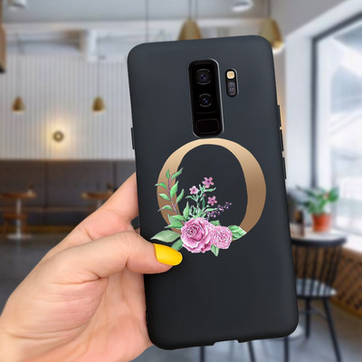 За калъф за Samsung Galaxy S9 Plus Cute Letters Cover Мек силиконов калъф за телефон за Samsung S9 S9+ Galaxy S 9 Заден капак Пълна броня