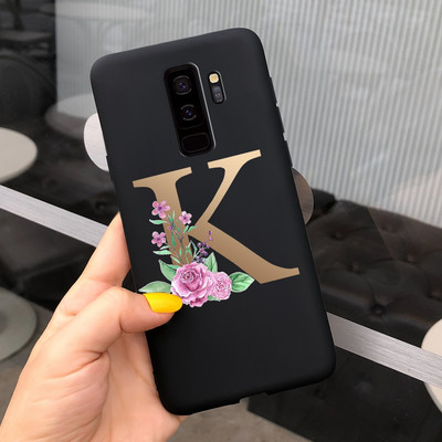 За калъф за Samsung Galaxy S9 Plus Cute Letters Cover Мек силиконов калъф за телефон за Samsung S9 S9+ Galaxy S 9 Заден капак Пълна броня