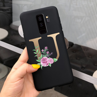 За калъф за Samsung Galaxy S9 Plus Cute Letters Cover Мек силиконов калъф за телефон за Samsung S9 S9+ Galaxy S 9 Заден капак Пълна броня