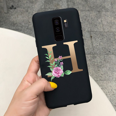 За калъф за Samsung Galaxy S9 Plus Cute Letters Cover Мек силиконов калъф за телефон за Samsung S9 S9+ Galaxy S 9 Заден капак Пълна броня
